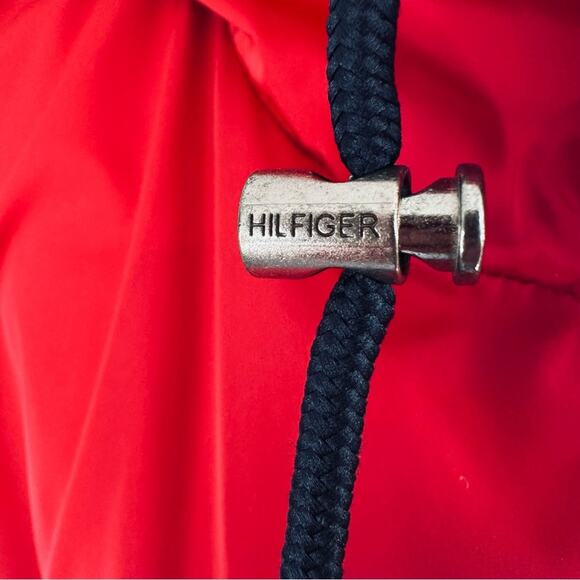 Tommy Hilfiger - Red Hooded Women's Jacket, dolman sleeves, Size: XXL - Picture 14 of 14